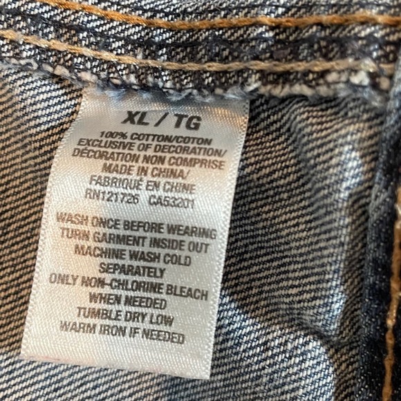 Aeropostale Womens Blue Denim Jean Jacket XL Distressed Trucker Style - Picture 6 of 8